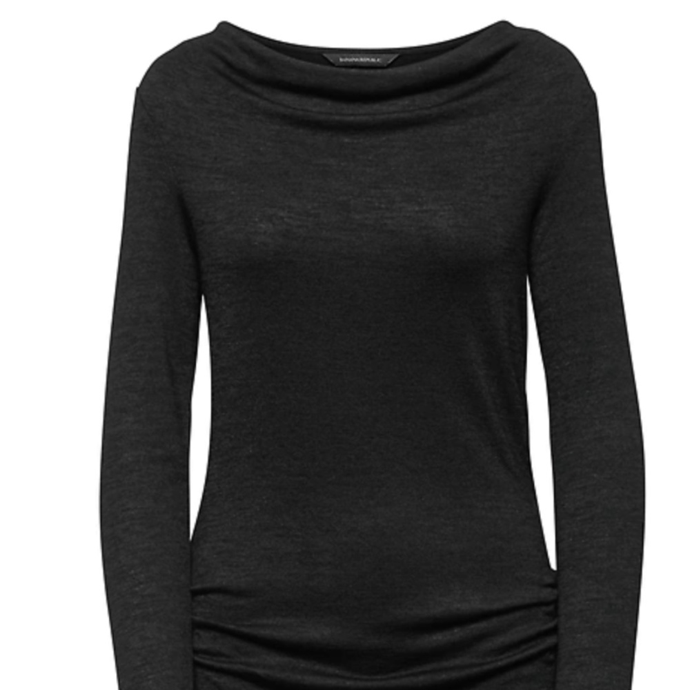 Luxespun Cowl-Neck Top by Banana Republic